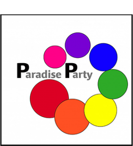 Logo der Paradise Party seven angels Staatsoper Hamburg