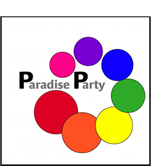 Logo der Paradise Party seven angels Staatsoper Hamburg